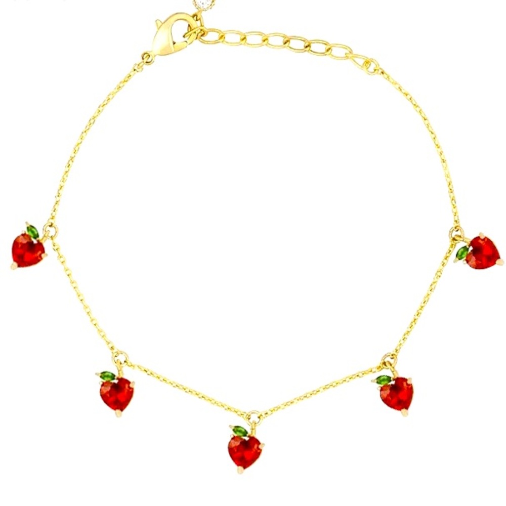 Copper Tropical Fruit Chain Anklet Bracelet